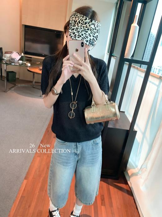 <曾小咸推荐> 4.20新品上新 polo领镂空针织衫 原价119！！ 活动价69！！【预售款，预计3-15天发货】 商品图2