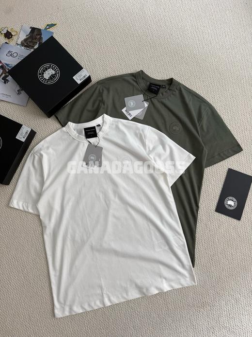 二件装礼盒！ 加拿大鹅 Gladstone男士圆盘刺绣标休闲T恤短袖 商品图3