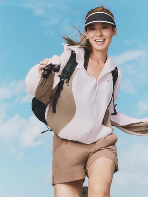 【蕉下防晒团 女款轻薄防泼水防晒衣/速干防风防晒衣/透气微喇防晒裤】 商品图8