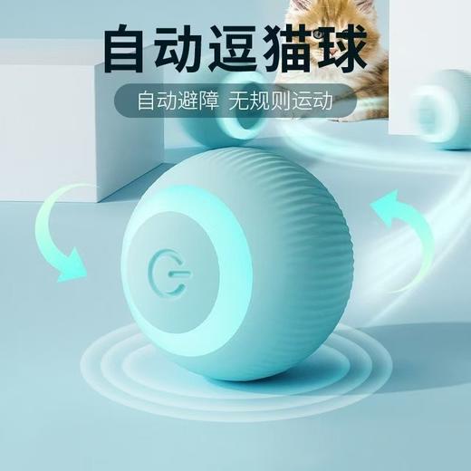 【智能避障运动、TPU软胶安全材质】宠物猫咪玩具智能滚滚球自嗨解闷球神器耐咬逗猫玩具无尘宠物用品.TA 商品图0