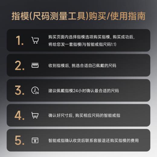 【鱼跃健康戒指R3指模套装】 测量手指尺寸 1:1尺码还原智能戒指指环 商品图1