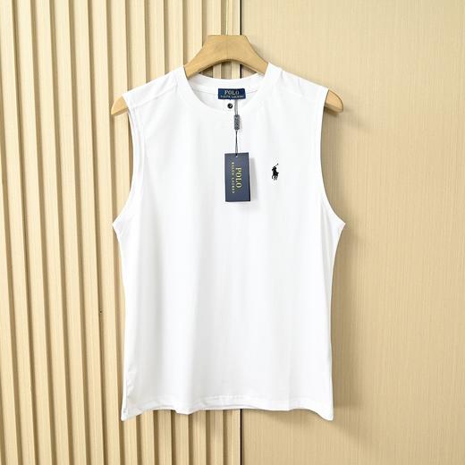 拉夫劳伦Ralph Lauren保罗男士26s新款刺绣小标无袖坎肩短袖T恤 商品图5