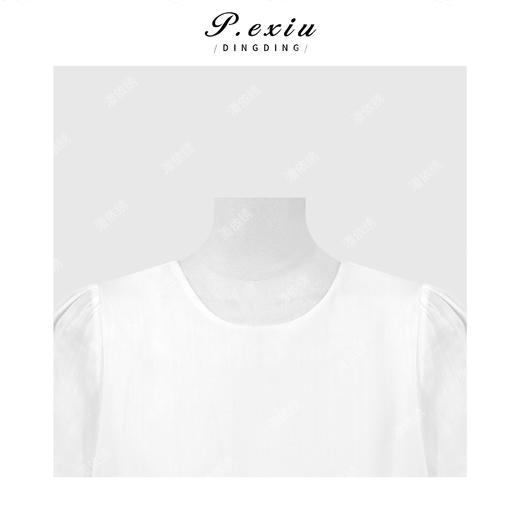 PanYiXiu/潘依绣100%苎麻设计感亲肤透气长款连衣裙 W-63983 商品图2