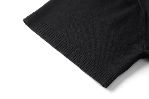 男款立体刺绣丝质短袖针织衫he001 商品图2