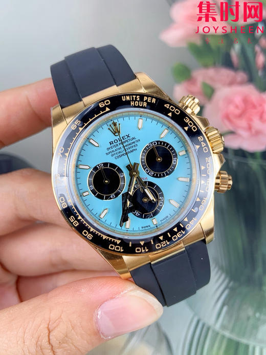 劳力士宇宙计型m126518 VS迪通拿4131配重版 VS迪通拿配重版 重量135克+ 蒂芙尼蓝 新款包边迪通拿 丹东4131一体机 男士腕表 表径40mm 商品图1