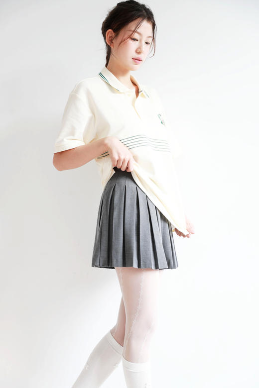 干部老钱风polo，撞色条纹+徽标。刺绣工艺翻领短袖polo衫E041866 商品图13