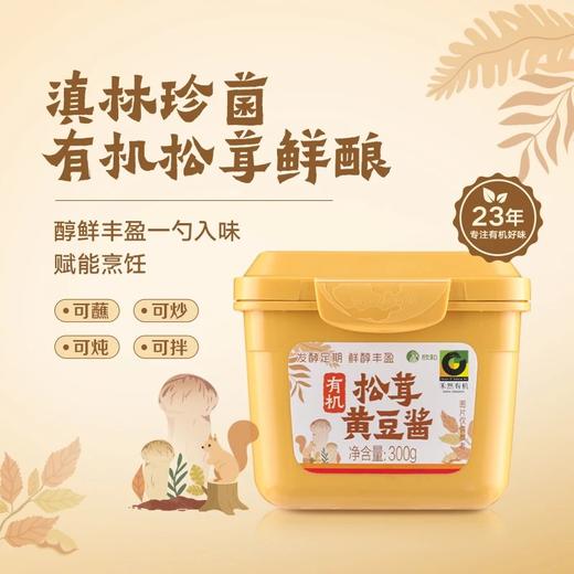 周末福利团，19.9禾然有机松茸黄豆酱 云南有机松茸+庆元有机香菇 鲜的纯粹 504项品质与安全检测 蘸、拌、炒、炖皆可基地直邮 商品图1