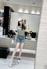 香奶奶春夏彩虹条纹针织短袖 商品缩略图5