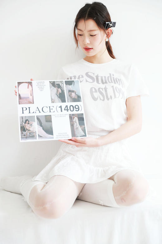 时髦精的显瘦tee，短袖+长袖一起。胸口印花做旧复古圆领E041888 商品图11