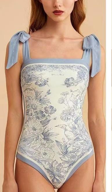 女款双面穿印花连体泳衣la012 商品图6