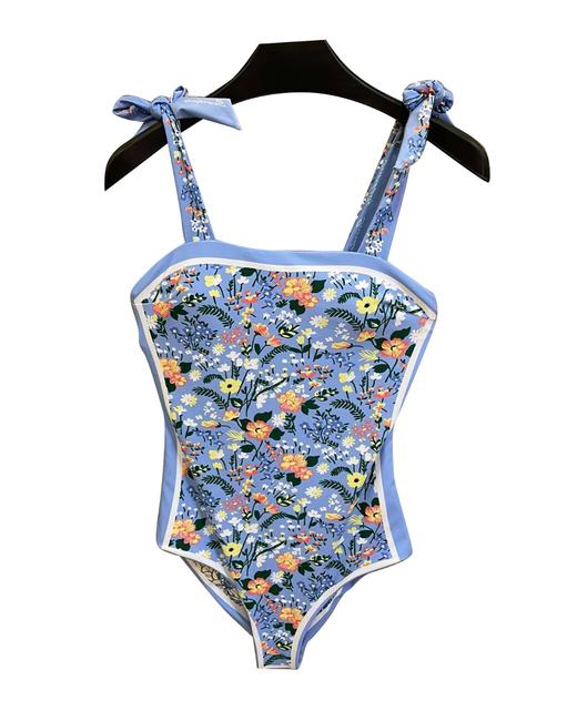 女款双面穿印花连体泳衣la012 商品图0