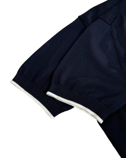 中性款刺绣丝质针织短袖T恤la020 商品图2