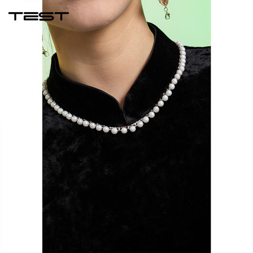 夏上新黑色丝绒无袖显瘦长款气质国风旗袍4262011 商品图3