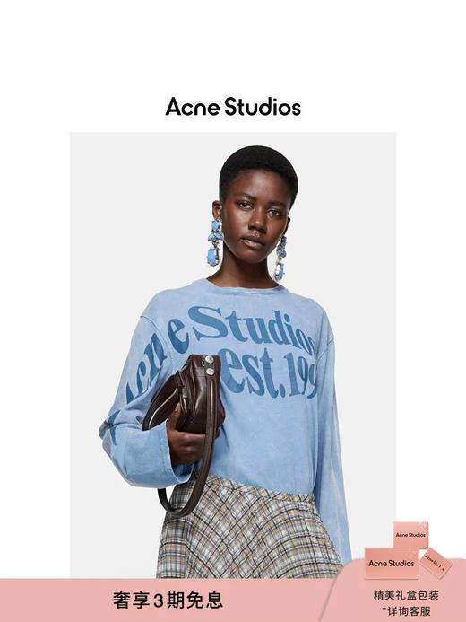 时髦精的显瘦tee，短袖+长袖一起。胸口印花做旧复古圆领E041888 商品图9