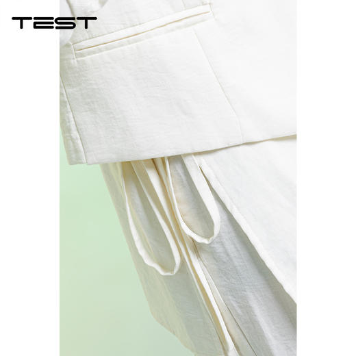 夏上新亚麻西装阔腿裤遮肉透气气质休闲三件套装裤4262015 商品图3