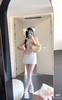 香奶奶春夏彩虹条纹针织短袖 商品缩略图3