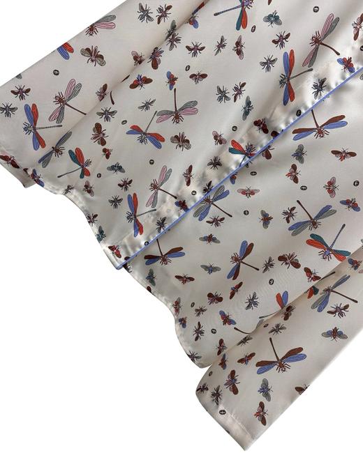 女款丝质印花长袖衬衫 可配套装zh012 商品图2