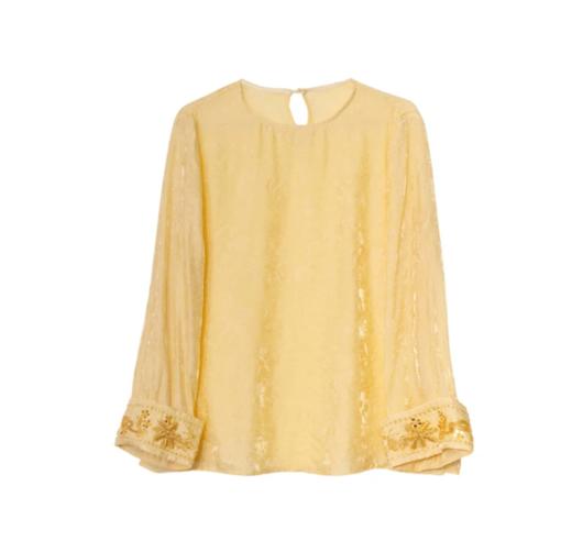 【门店同款】ENJOY春季“画中行”月明清影上衣 170643308 商品图4