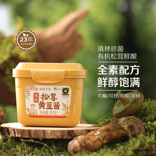 周末福利团，19.9禾然有机松茸黄豆酱 云南有机松茸+庆元有机香菇 鲜的纯粹 504项品质与安全检测 蘸、拌、炒、炖皆可基地直邮 商品图2