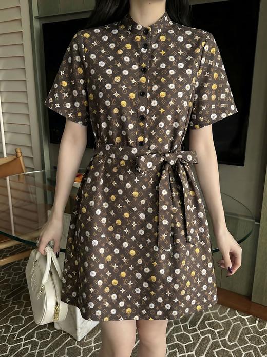 女款印花腰带衬衣裙zo 商品图3