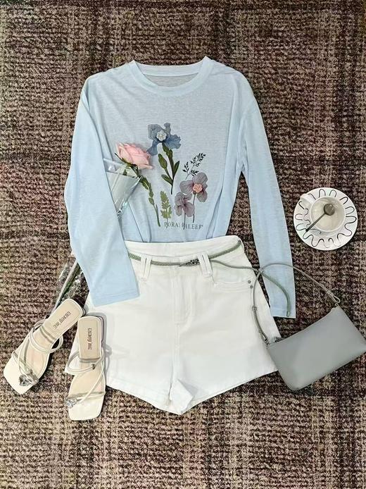【门店同款】ENJOY夏季田园立体花卉T 171595441 商品图1