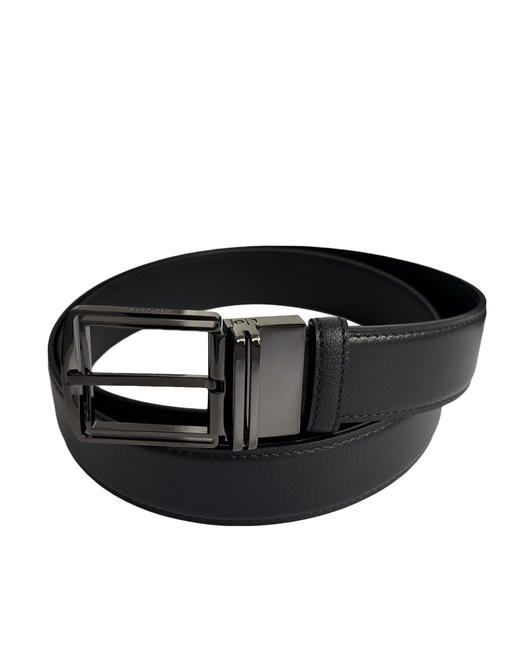 旋转针扣牛皮腰带he 商品图0