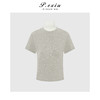 PanYiXiu/潘依绣 羊毛天丝极简风显瘦百搭软糯舒适圆领短袖T恤 W-63811 商品缩略图2