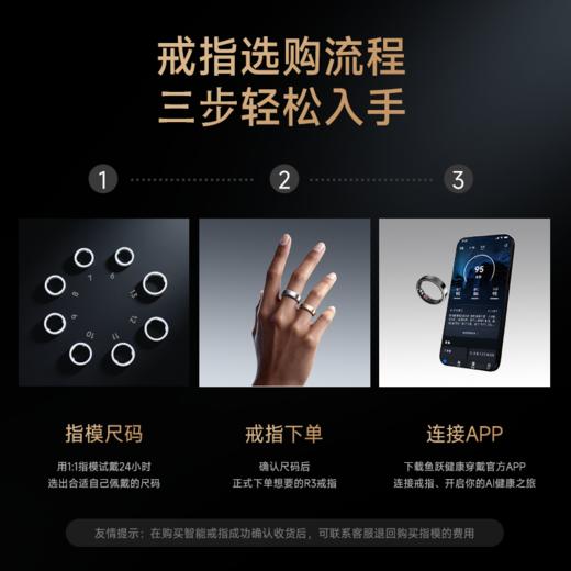 【鱼跃健康戒指R3指模套装】 测量手指尺寸 1:1尺码还原智能戒指指环 商品图2