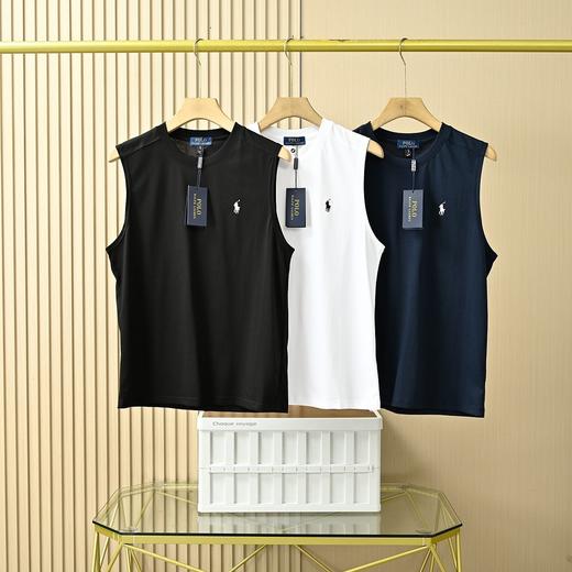 拉夫劳伦Ralph Lauren保罗男士26s新款刺绣小标无袖坎肩短袖T恤 商品图0