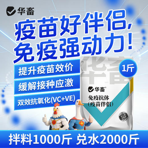华畜免疫抗体 提升疫苗效价 缓解接种应激 双效抗氧化 商品图2