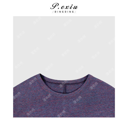 PanYiXiu/潘依绣羊毛天丝春夏轻薄透气百搭圆领短袖T恤 W-63766 商品图2