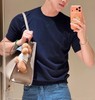 男款双F棉质羊毛刺绣短袖针织衫ba011 商品缩略图3