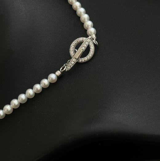 纯天然色紫色四季彩渐变 用心做的小精致 天然的渐变串法是与身俱来的精致和高级 3-4mm小珍珠 基本完美无瑕 高段位珍珠项链 商品图3