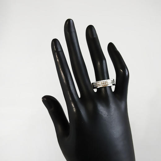【天然正品】AU750白金时尚经典定制款时来运转钻石戒指61号160426NJS78 商品图6