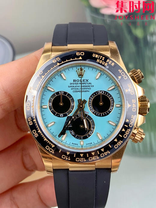 劳力士宇宙计型m126518 VS迪通拿4131配重版 VS迪通拿配重版 重量135克+ 蒂芙尼蓝 新款包边迪通拿 丹东4131一体机 男士腕表 表径40mm 商品图3