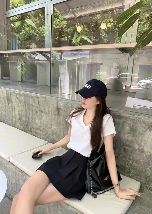 Ralph Lauren拉夫V领小标刺绣T恤 商品图11