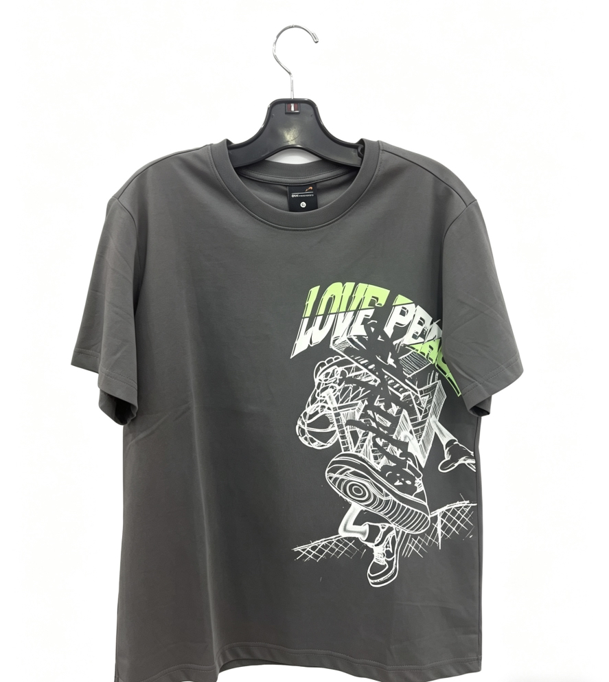 XY｜贵人鸟校园运动男针织圆领短袖T恤t1252171-3