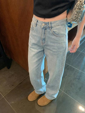 <曾小咸推荐> 4.20新品上新 浅色窄版直筒牛仔裤 日常159！！  活动89！！【预售款，预计3-15天发货】