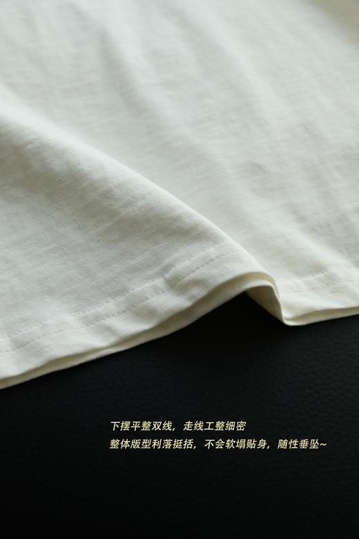 法式100棉圆领短袖T恤 商品图9