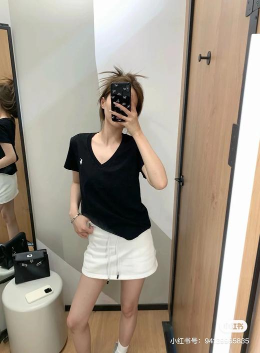 Ralph Lauren拉夫V领小标刺绣T恤 商品图9