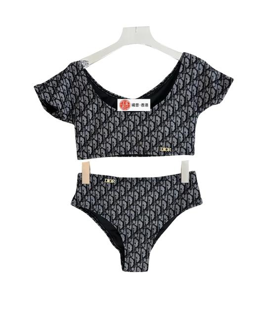 女款印花分体泳衣hu010 商品图0