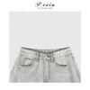 PanYiXiu/潘依绣100%棉设计感解构分割线百搭弯刀牛仔裤 S8203 商品缩略图2