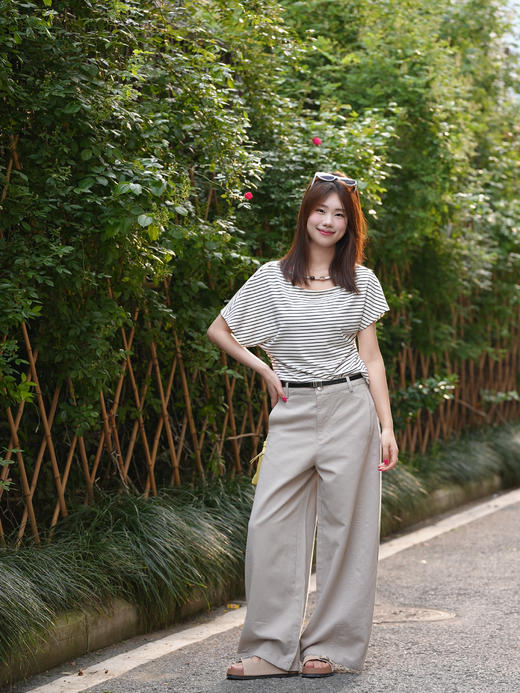 【门店同款】ENJOY夏季亲肤斜肩串珠上衣 171494279 商品图0