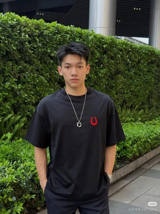 高街~​​JIL 极简马到成功马蹄图案刺绣纯棉短袖 商品图2