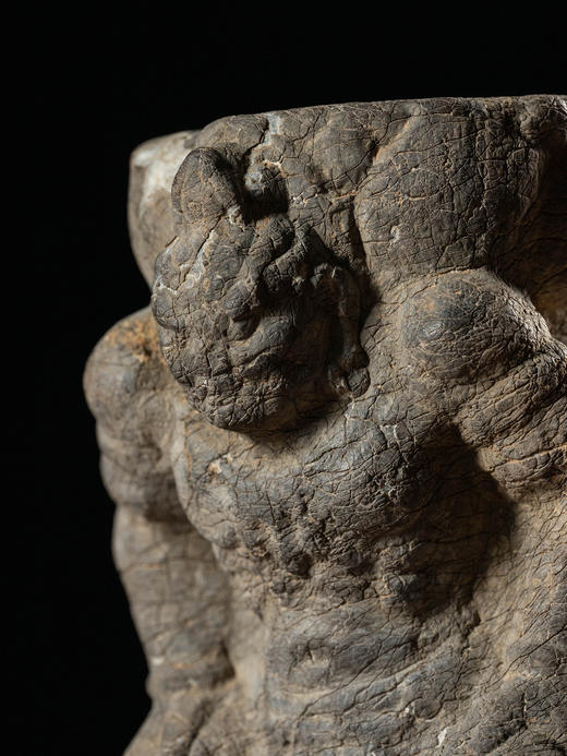 明 石雕金刚力士托座造像 商品图1