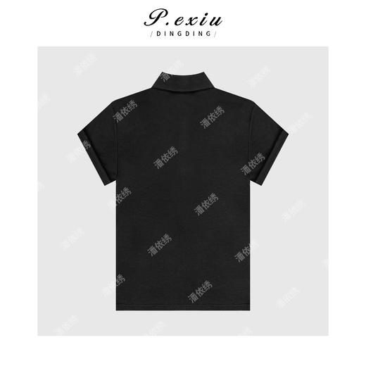PanYiXiu/潘依绣 天丝-羊毛英伦风时髦休闲Polo领短袖T恤 W-62838 商品图2