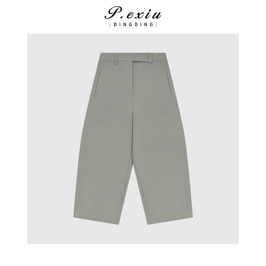 PanYiXiu/潘依绣 复古显瘦高级弯刀休闲裤Q1348 商品图0
