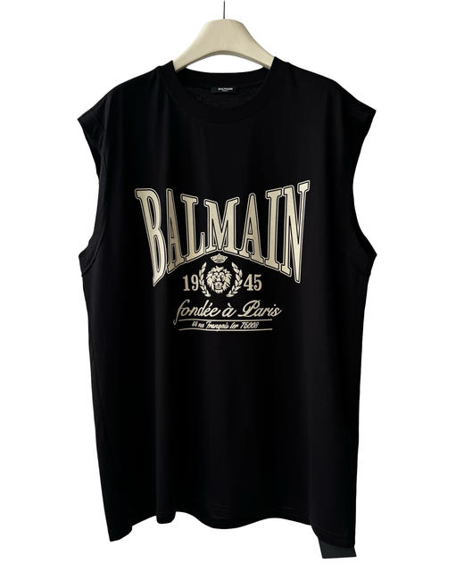 中性款植绒印花宽松背心he 商品图0