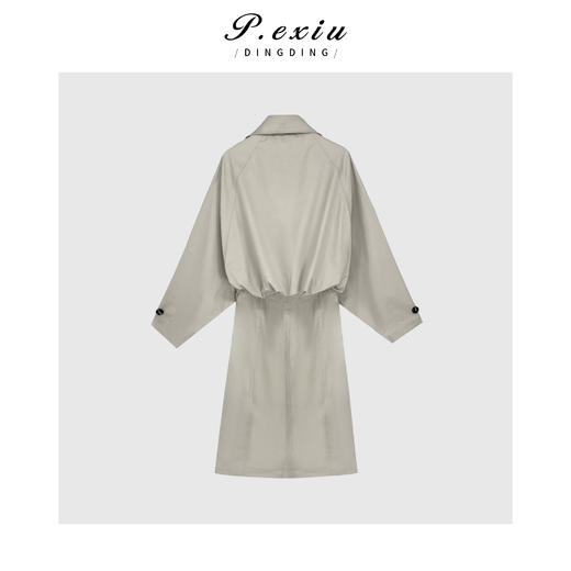 PanYiXiu/潘依绣【碧落】人棉-西装领走秀款长款风衣 SH0928 商品图2