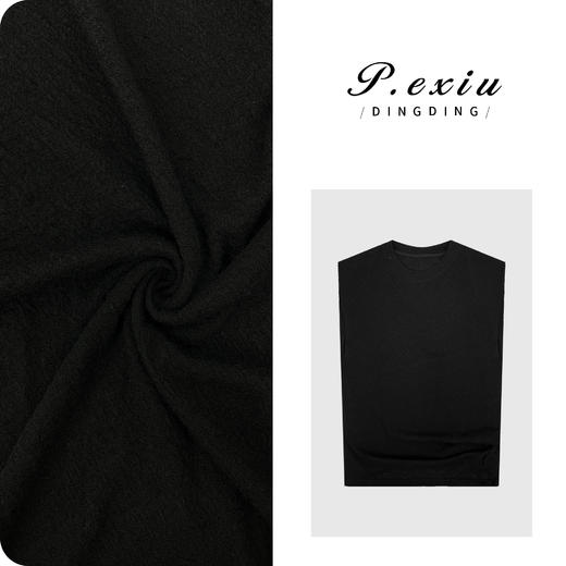 PanYiXiu/潘依绣100%羊毛设计款柔软轻透小飞袖上衣 W-63000 商品图0